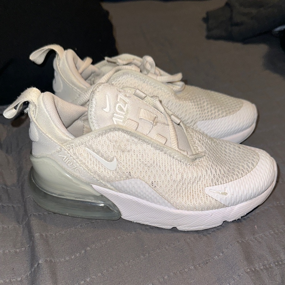 Nike Kids Air Max 270 Cream Sneakers